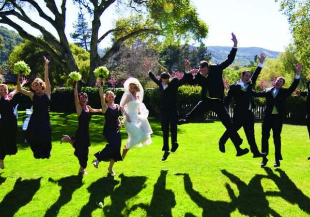 Ranch wedding group