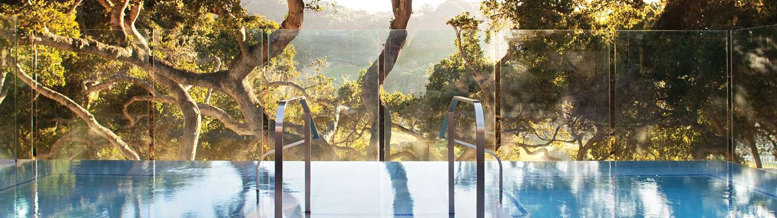 Infinity pool view of ranch