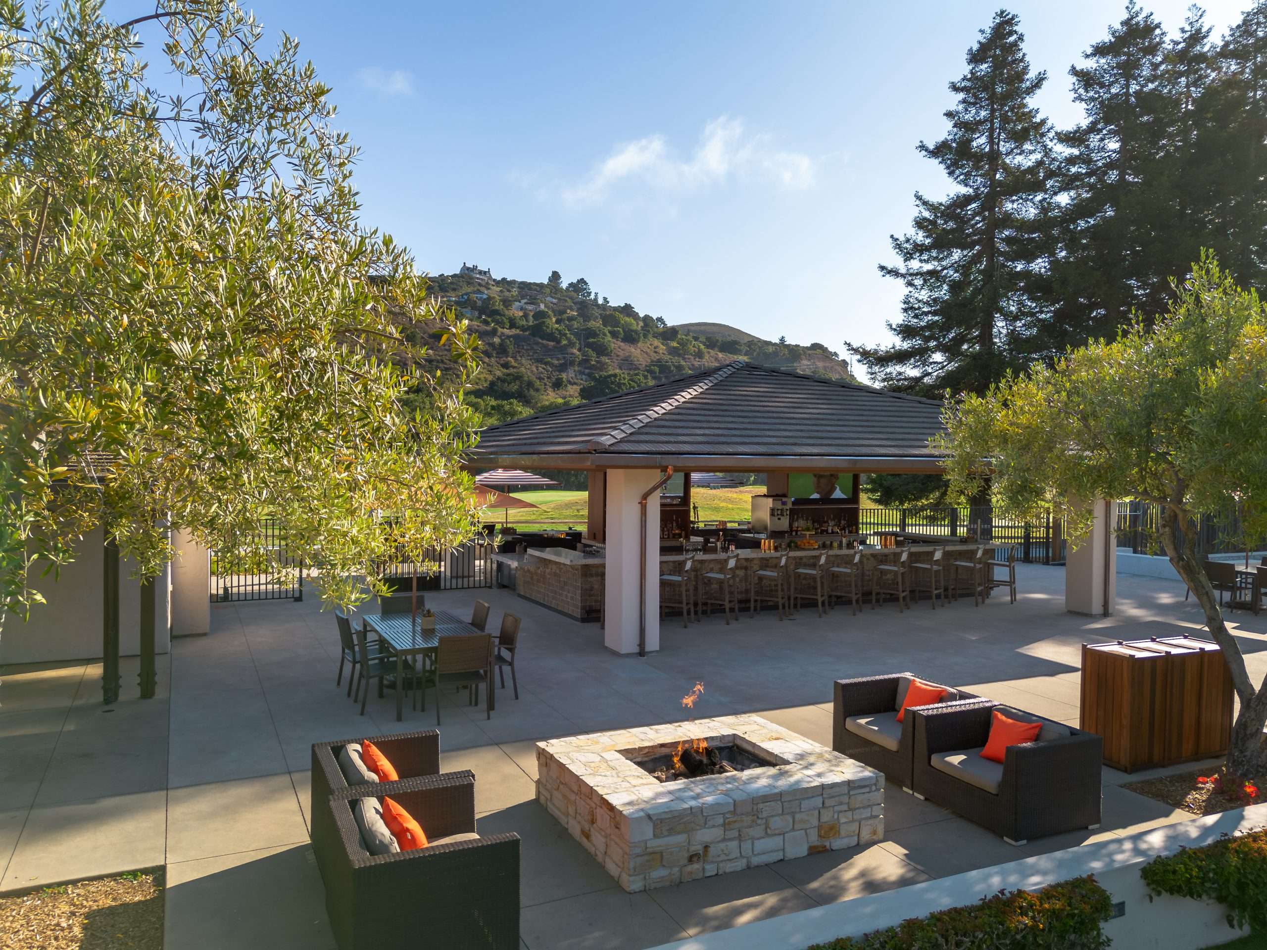 outdoor seating shot of ranch bar & grill